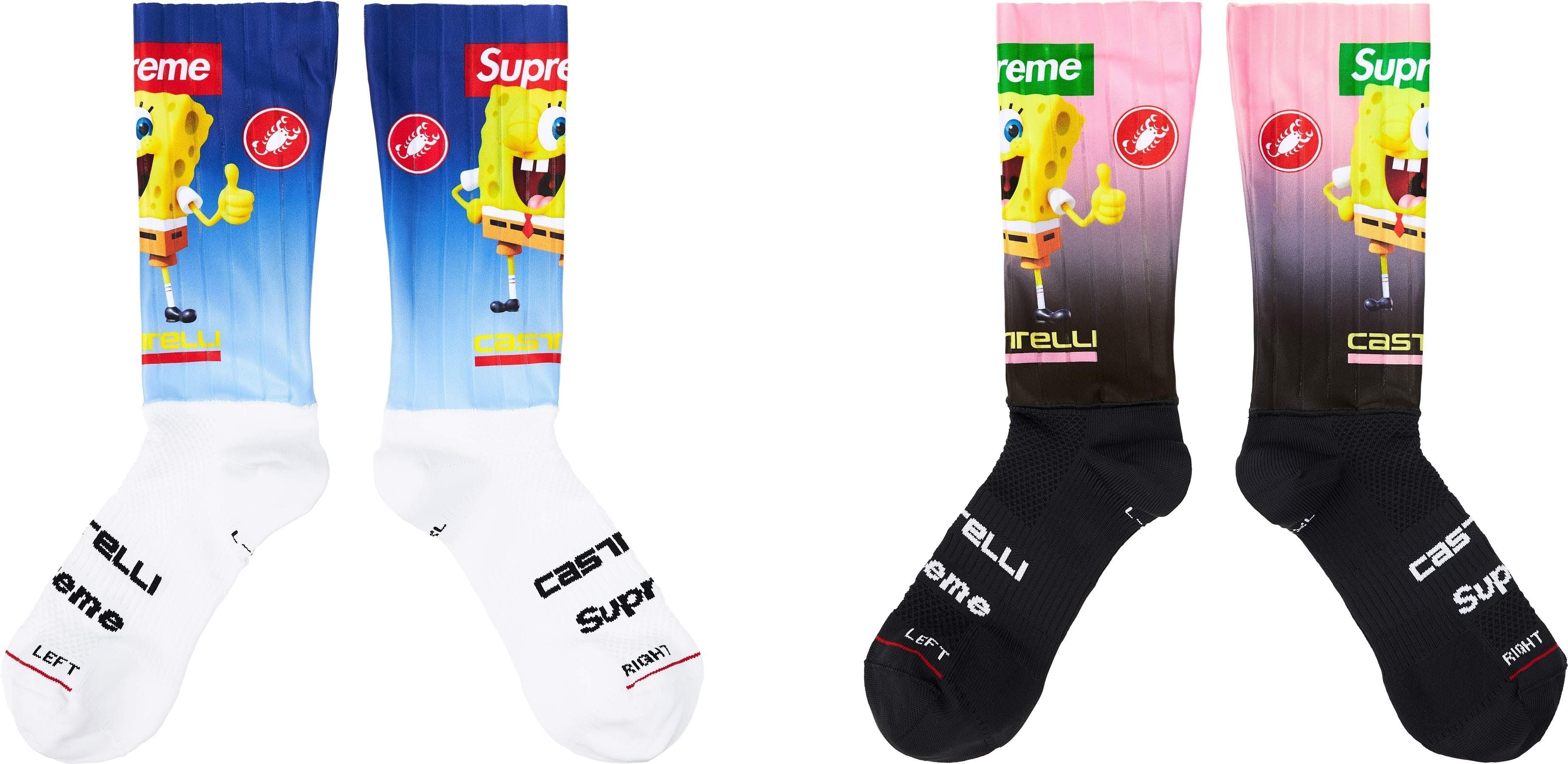 Supreme®/SpongeBob SquarePants Castelli® Cycling Sock (1 Pack)
